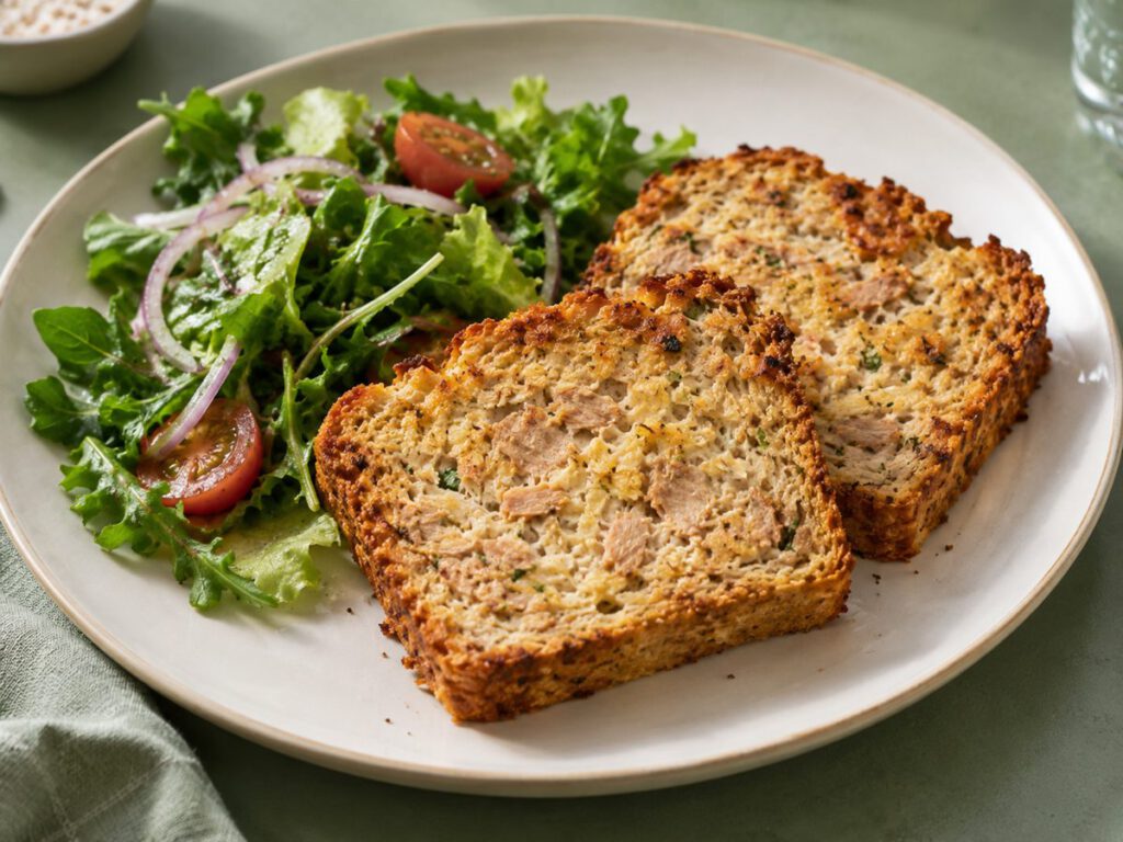 Thunfisch Haferflocken Toast – KI Illustration
